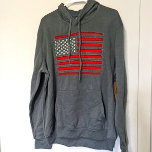 Men's embroidered flag sweatshirt